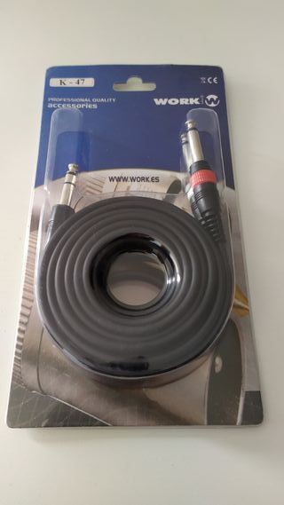 CABLES DE SONIDO 2 JACK MONO A 1 JACK ESTEREO