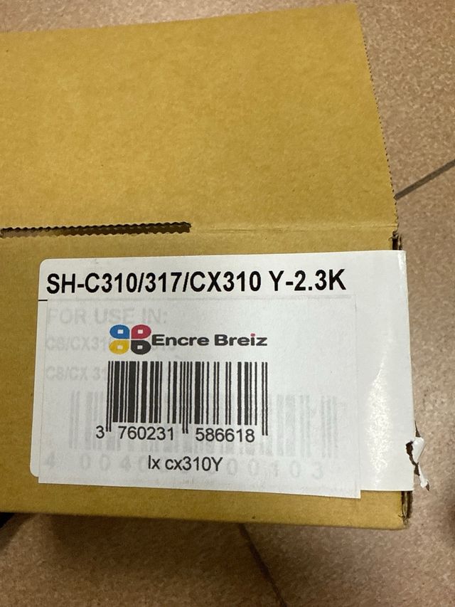 Tóner amarillo impresora