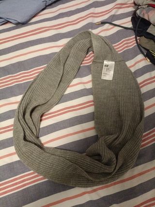 Bufanda cuello gris H&M