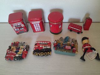 Souvenir Londra: calamite e scatole