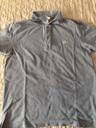 Polo Lacoste gris - nuevo