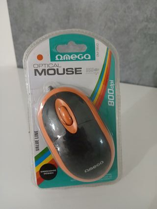 Mouse Ottico Omega - Nero/Arancione
