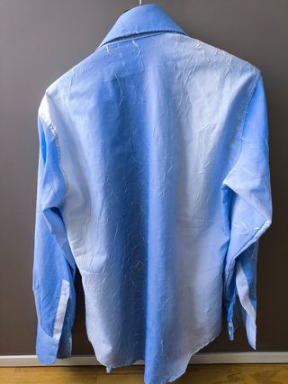 Camisa azul hombre - Manga Larga
