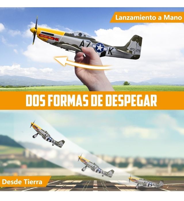 Avión Radio Control  P-51 Mustang Drone