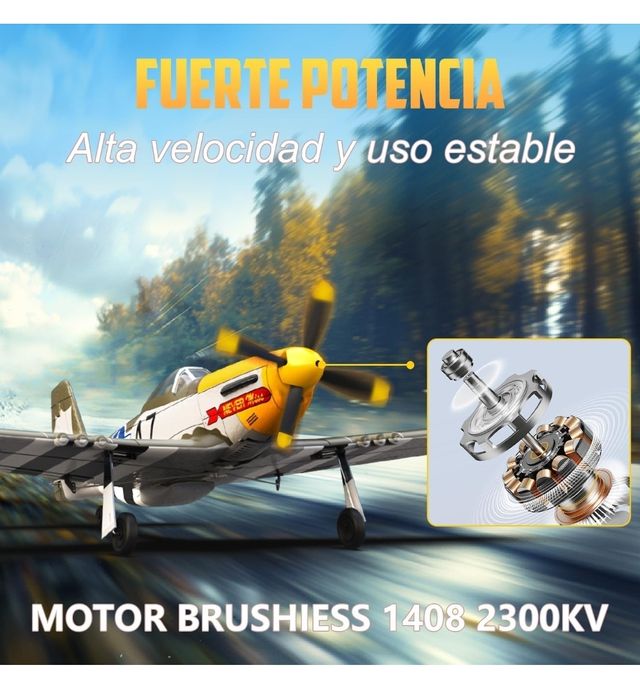 Avión Radio Control  P-51 Mustang Drone