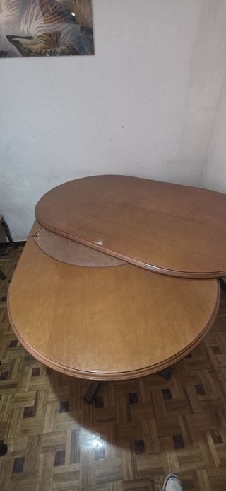 Mesa oval extensible madera
