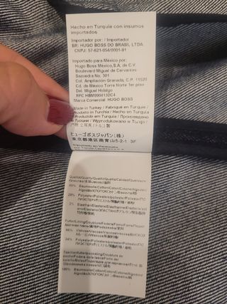 Chaqueta mujer entallada Denim Hugo Boss XS