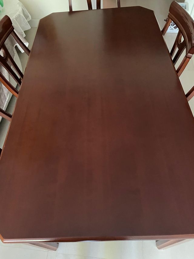 Conjunto salón, chapa cerezo.