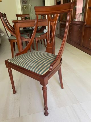 Conjunto salón, chapa cerezo.