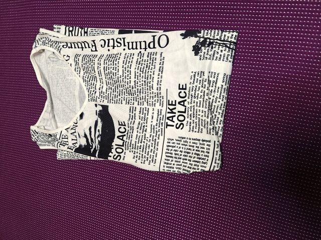 Vestido estampado prensa blanco-negro