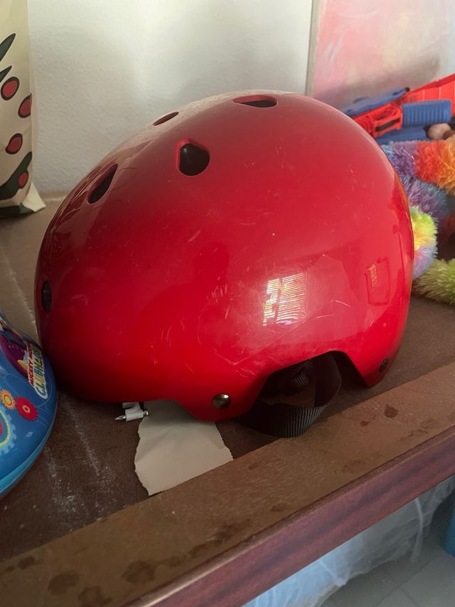 Casco Oxelo Play 3 rojo