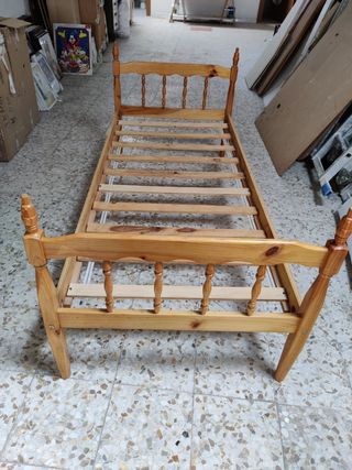 1 Cama madera 80x190