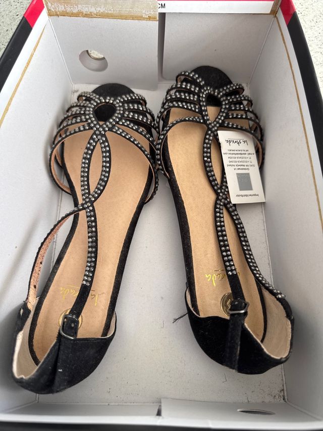 Sandalias La Strada negras 39