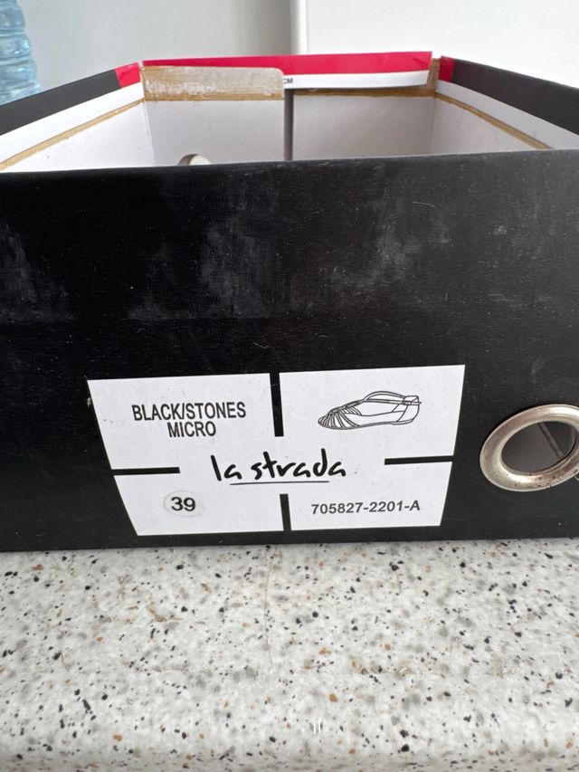 Sandalias La Strada negras 39