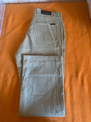 Pantalón pana beige hombre talla S