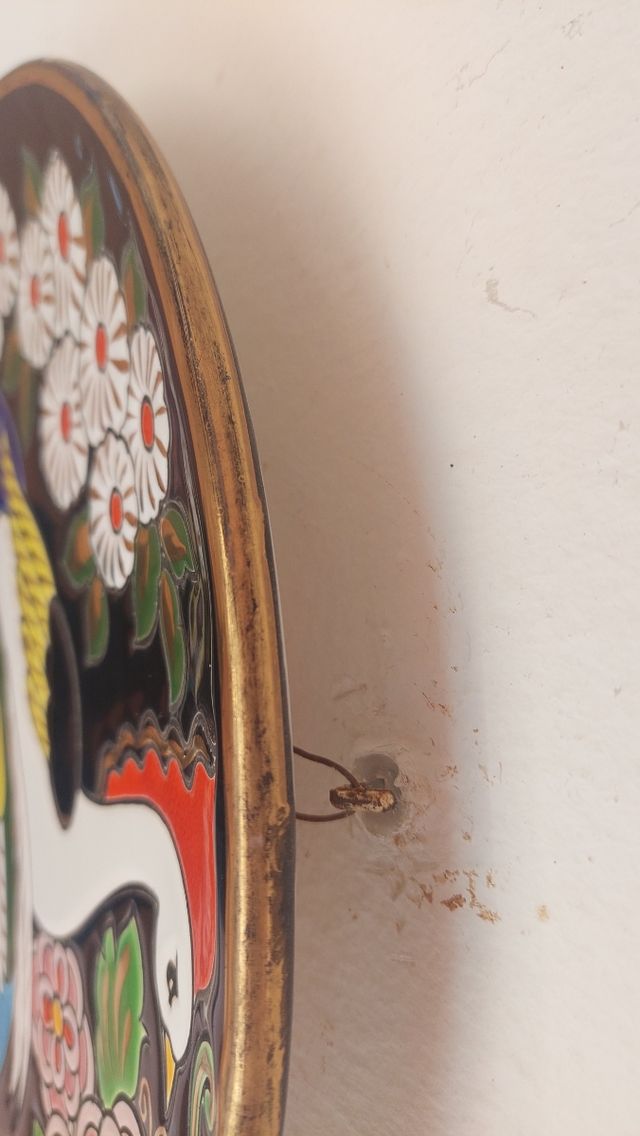 Plato Cerámica Pavo Real