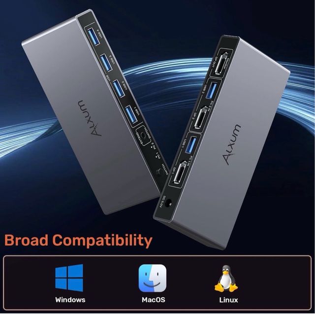 NUEVO! Conmutador 4k KVM Alxum 2 PCs 1 monitor