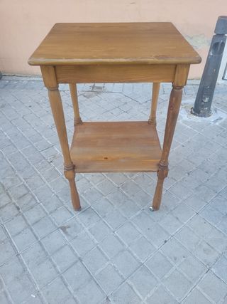 Mesa auxiliar madera - marrón