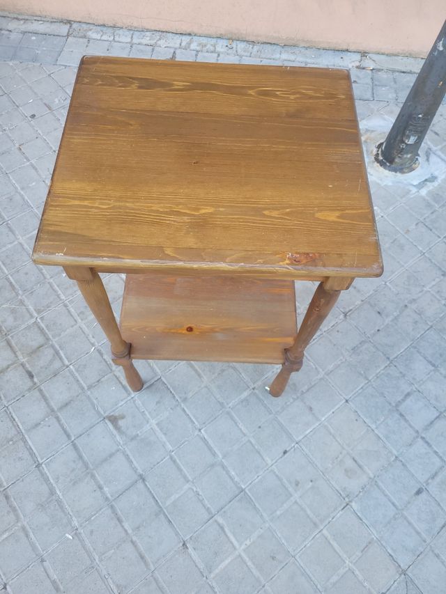 Mesa auxiliar madera - marrón