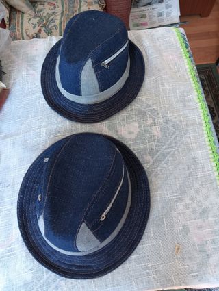 2 Sombreros denim vintage unisex