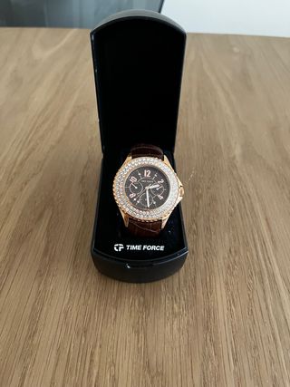 Reloj Time Force mujer marrón dorado