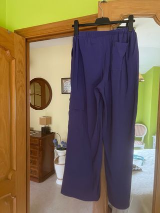Pantalones cargo Parfois - Morado