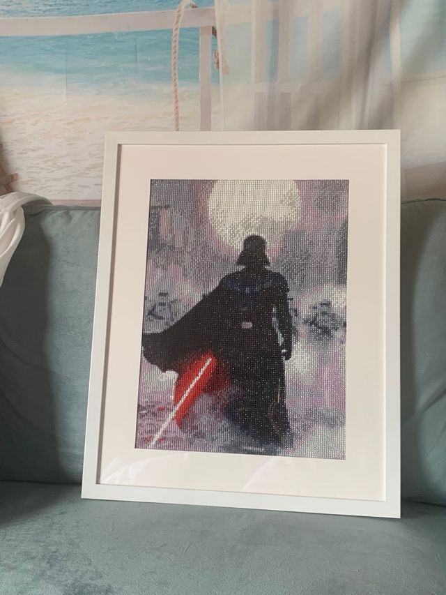 Quadro Diamond Painting Darth Vader (con cornice)