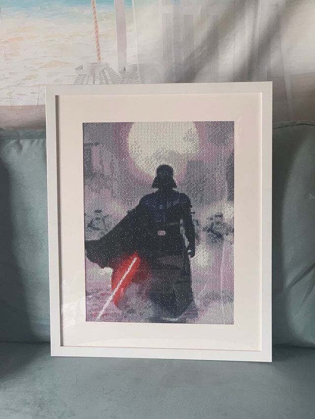 Quadro Diamond Painting Darth Vader (con cornice)