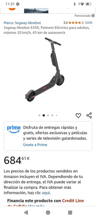 Segway Ninebot E45D Patinete