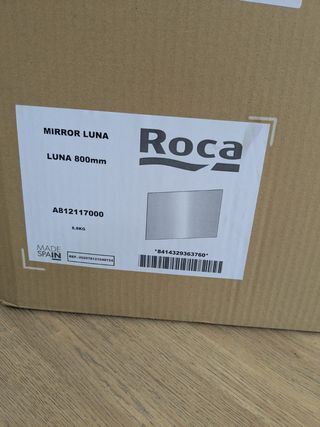 Espejo Roca Luna 80cm c/aplique