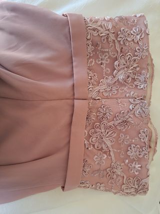Vestido rosa elegante eventos vintage años 2000