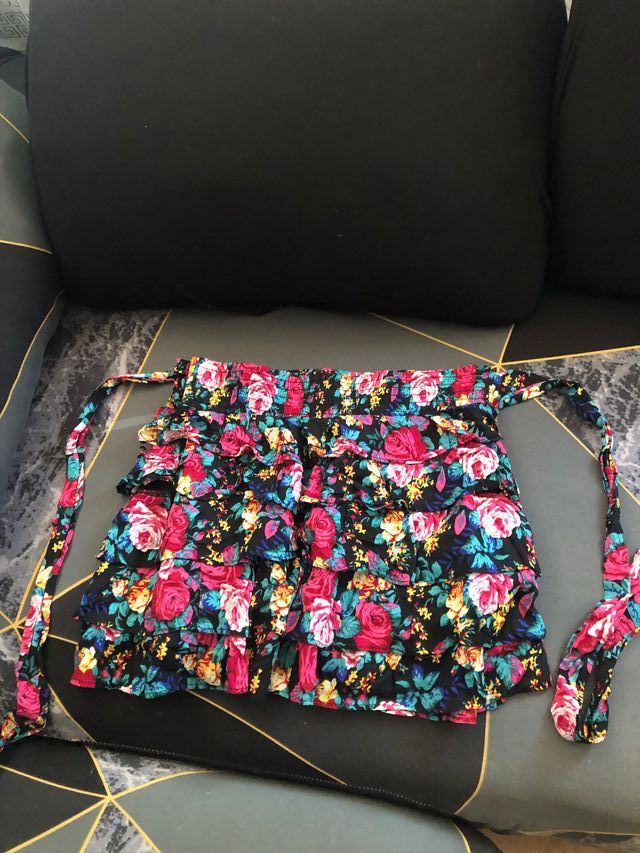 Falda floral corta - Talla S