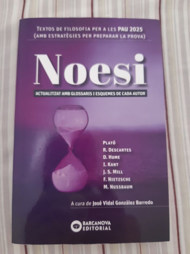 Noesi. Textos de filosofia per a les PAU 2025