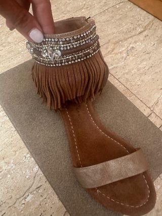 Sandalias boho | tacón bajo