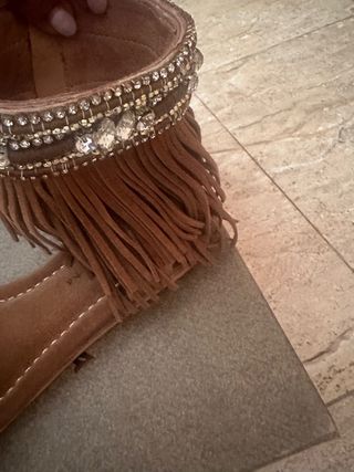 Sandalias boho | tacón bajo