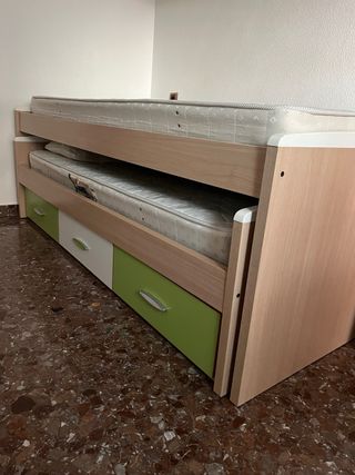 Cama nido 2 colchones - juvenil