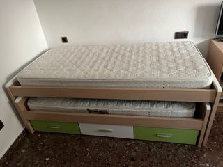 Cama nido 2 colchones - juvenil