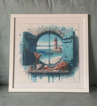 Quadro Diamond Painting Mare (con cornice)