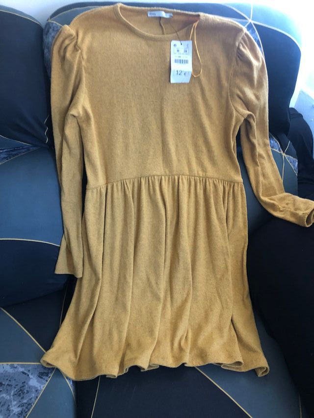 Vestido color mostaza talla M