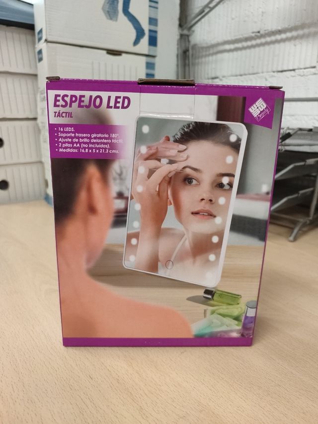 Espejo LED táctil - maquillaje