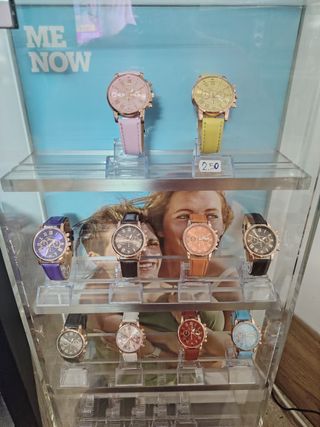 Relojes mujer: rosa y amarillo