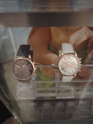 Relojes mujer: rosa y amarillo