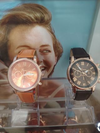 Relojes mujer: rosa y amarillo