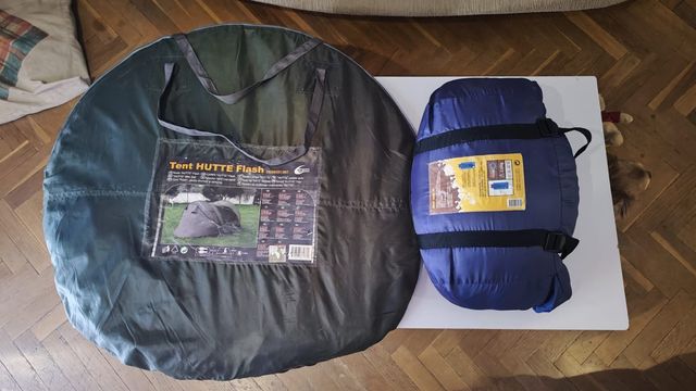 Tienda campaña Hutte Flash + saco dormir