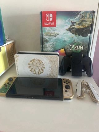Nintendo Switch OLED Edición Zelda TOTK y Juegos 