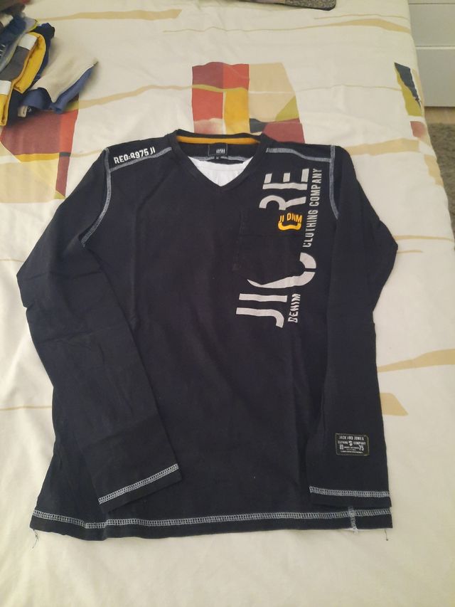 Camiseta Jack & Jones negra - Talla M