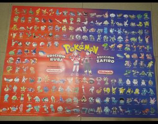 Poster Pokémon - 3 Generaciones
