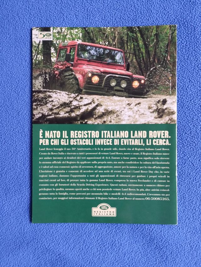 Land Rover - 50 anni - rivista 36 pagine