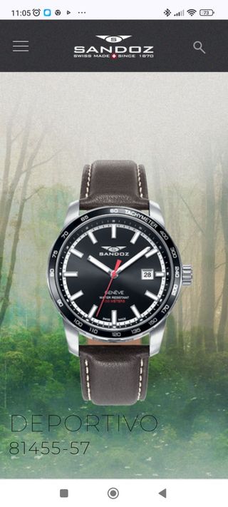 Reloj Sandoz Cronógrafo marrón