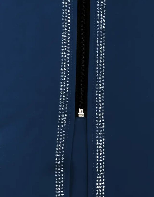 Abaya blu nuova con cintura